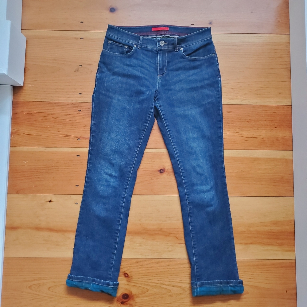 Women's LL Bean Flannel Lined Jeans Size 6